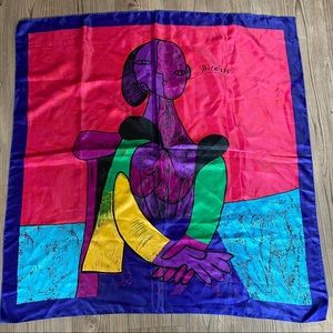 Picasso Vintage Vibrant Colored Scarf